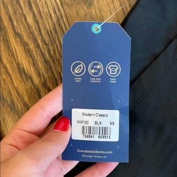 DOUBLE SET!! Black and Blue Cherokee Scrub Pants - Picture 3 of 4